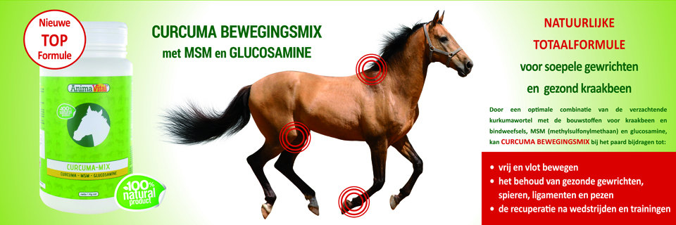 Nieuwe topformule - Curcuma bewegingsmix met MSM & Glucosamine